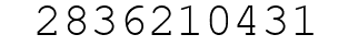 Number 2836210431.