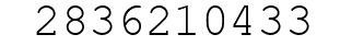 Number 2836210433.