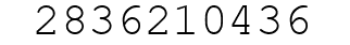 Number 2836210436.