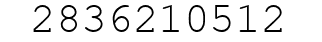 Number 2836210512.