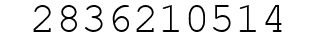 Number 2836210514.