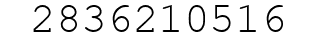 Number 2836210516.