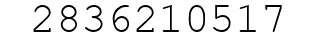 Number 2836210517.