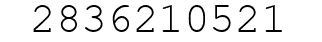 Number 2836210521.