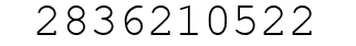 Number 2836210522.