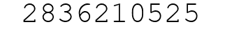 Number 2836210525.