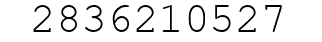 Number 2836210527.