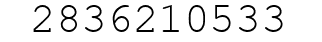 Number 2836210533.