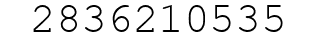 Number 2836210535.