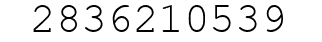 Number 2836210539.