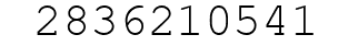 Number 2836210541.