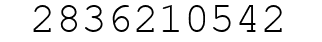 Number 2836210542.