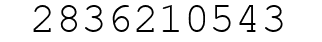 Number 2836210543.