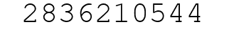 Number 2836210544.