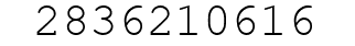 Number 2836210616.