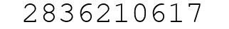 Number 2836210617.