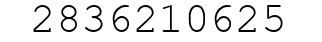 Number 2836210625.