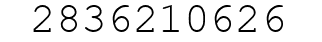 Number 2836210626.