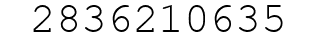 Number 2836210635.