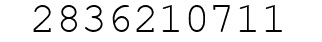 Number 2836210711.