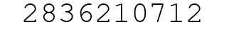 Number 2836210712.