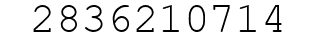 Number 2836210714.
