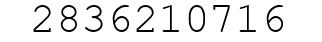 Number 2836210716.