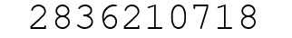 Number 2836210718.