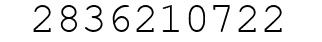 Number 2836210722.