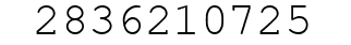 Number 2836210725.