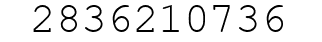 Number 2836210736.