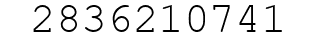 Number 2836210741.
