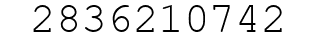 Number 2836210742.
