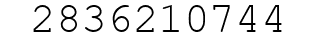Number 2836210744.