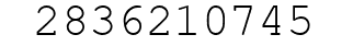 Number 2836210745.