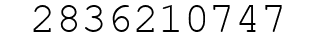 Number 2836210747.