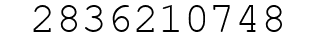 Number 2836210748.