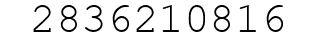 Number 2836210816.