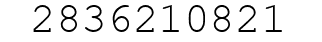 Number 2836210821.
