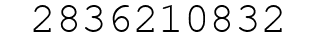 Number 2836210832.