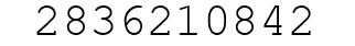 Number 2836210842.