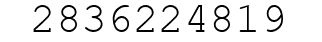 Number 2836224819.