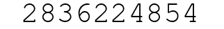 Number 2836224854.