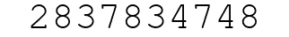 Number 2837834748.
