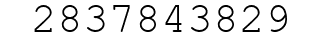 Number 2837843829.