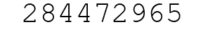 Number 284472965.