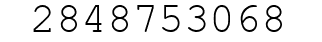 Number 2848753068.