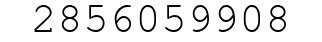 Number 2856059908.