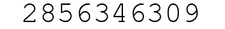 Number 2856346309.