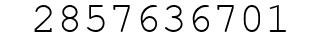 Number 2857636701.